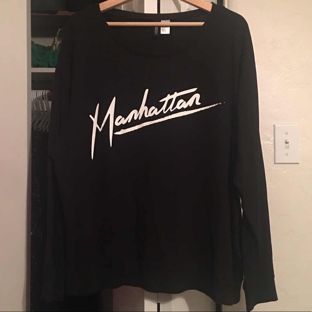 Crew neck Manhattan graphic H&M sweatshirt